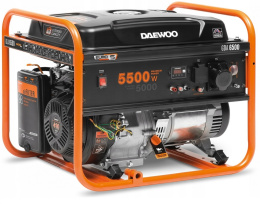 Jednofazowy agregat prądotwórczy Daewoo Power GDA 6500 moc maksymalna 5,5 kW
