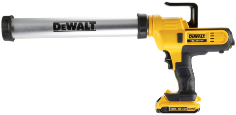 Akumulatorowy wyciskacz silikonu DeWalt 600ml 18V 2,0Ah DCE580D1-QW