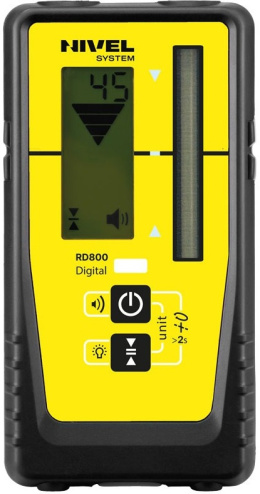 Cyfrowy czujnik laserowy Nivel System RD800 DIGITAL do laserów krzyżowych i niwelatorów rotacyjnych