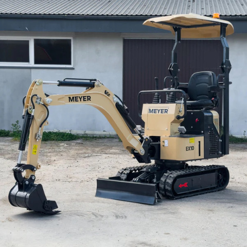 Minikoparka gąsienicowa Meyer EX10 silnik B&S skrętne ramię 1 tona z łyżkami - Fenix Maszyny Minikoparka gąsienicowa Meyer EX10 silnik B&S skrętne ramię 1 tona z łyżkami - Fenix Maszyny