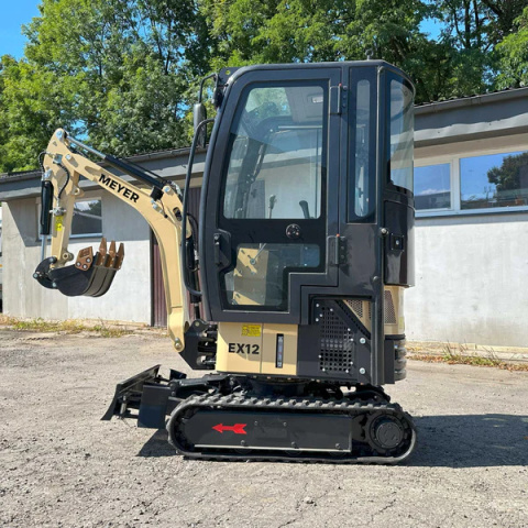 Minikoparka Meyer EX12 z kabiną 1.3T Yanmar joystick skrętne ramię - Fenix Maszyny Minikoparka Meyer EX12 z kabiną 1.3T Yanmar joystick skrętne ramię - Fenix Maszyny