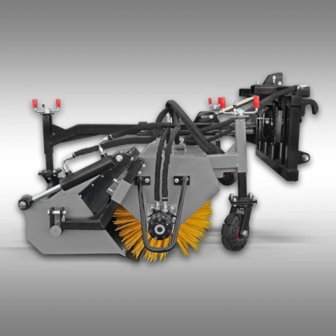 Zamiatarka ciągnikowa Jansen JK-200 z napędem hydraulicznym i koszem na zanieczyszczenia Zamiatarka ciągnikowa Jansen JK-200 z napędem hydraulicznym i koszem na zanieczyszczenia