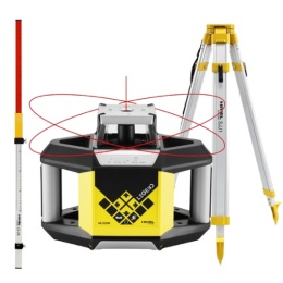 Kompletny zestaw niwelatora laserowego Nivel System NL320R Digital ze statywem SJJ1 i łatą pomiarową LS-24