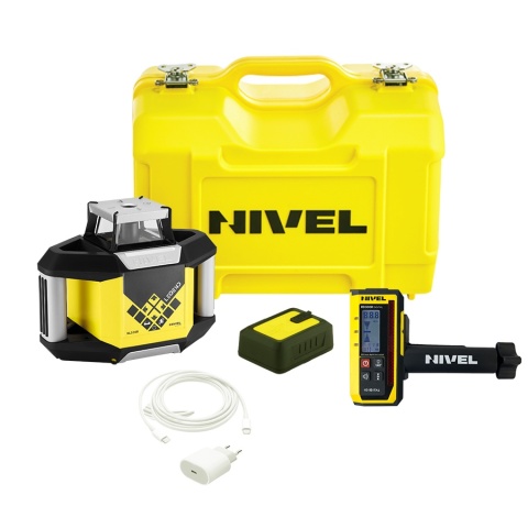 Kompletny zestaw niwelatora laserowego Nivel System NL320R Digital ze statywem SJJ1 i łatą pomiarową LS-24 Kompletny zestaw niwelatora laserowego Nivel System NL320R Digital ze statywem SJJ1 i łatą pomiarową LS-24