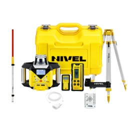 Niwelator laserowy Nivel System NL640R Czerwony ZESTAW ze statywem SJJ1 i łatą LS-24