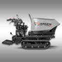 Profesjonalne wozidło gąsienicowe Jansen RD-300pro z hydraulicznym kiprem, gotowe do pracy na budowie. Profesjonalne wozidło gąsienicowe Jansen RD-300pro z hydraulicznym kiprem, gotowe do pracy na budowie.