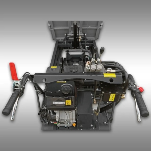 Wozidło Gąsienicowe z Wysokim Wysypem Jansen RD-800PRO panel sterujący