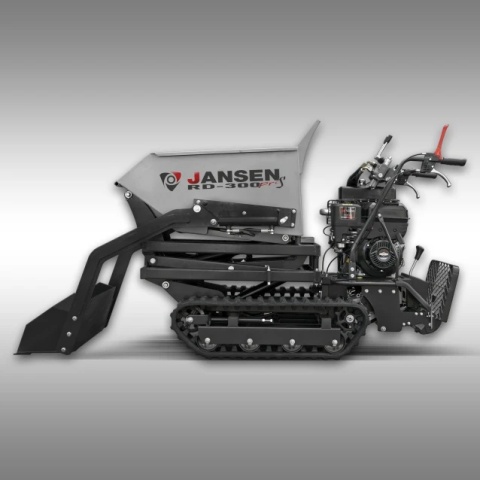 Wozidło gąsienicowe Jansen RD-300proS z hydrauliczną szuflą samozaładowczą i ładownością 500 kg Wozidło gąsienicowe Jansen RD-300proS z hydrauliczną szuflą samozaładowczą i ładownością 500 kg