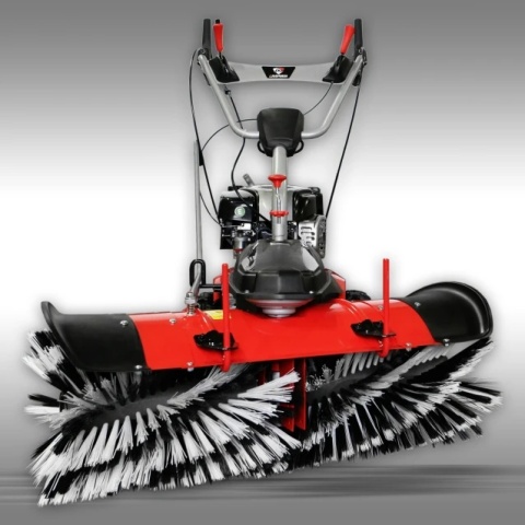 Całoroczna zamiatarka spalinowa Jansen MKB-500 z pługiem i koszem - zestaw 3w1