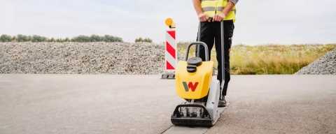 Zagęszczarka Gruntu Wacker Neuson BPS 1550A podczas pracy