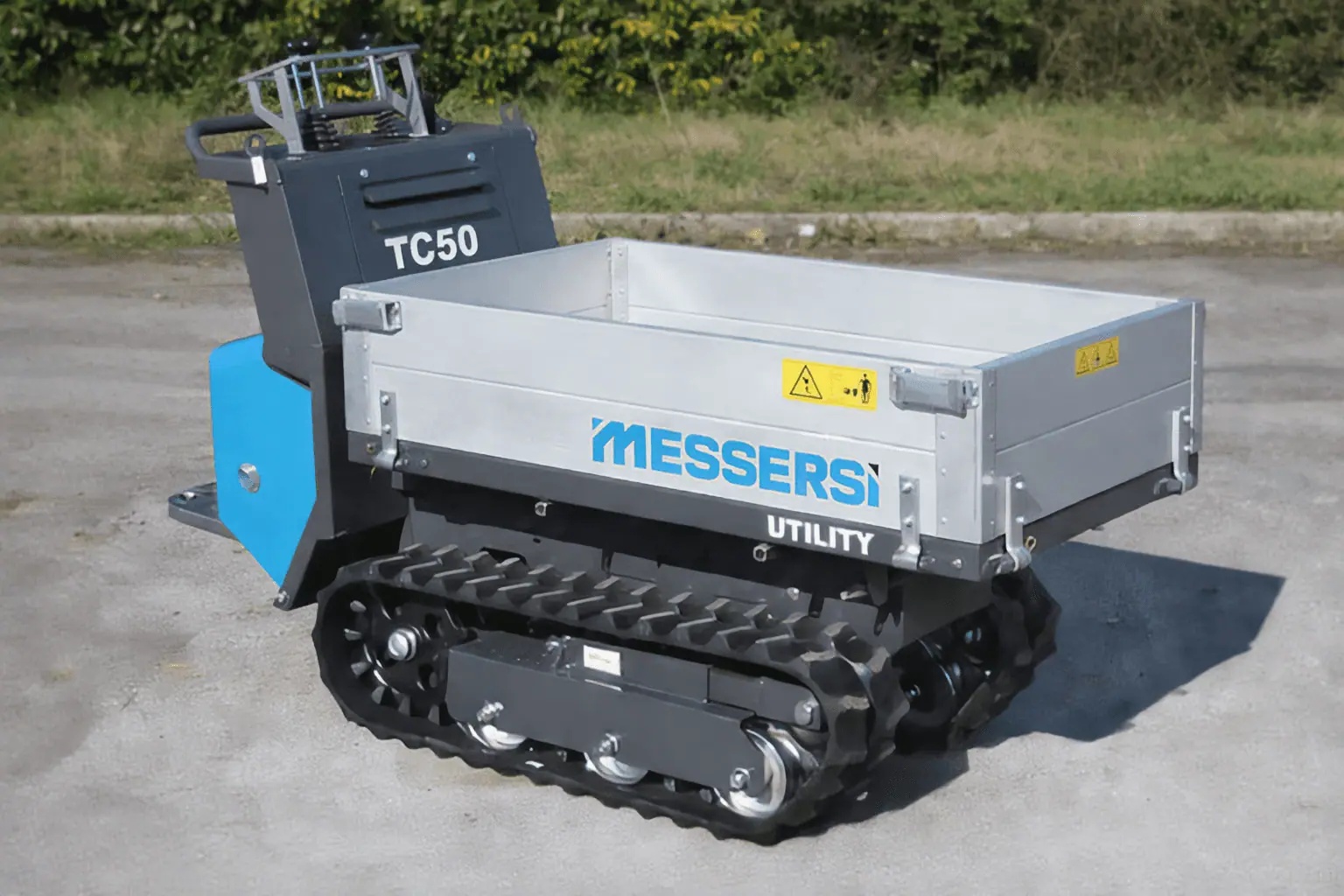 Wozidło gąsienicowe Messersi TC50 platforma aluminiowa CA otwarte burty